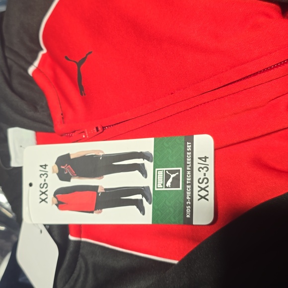 Puma Boys 3-Piece Tech Fleece Hoodie, Tee & Jogger Set nwt - Picture 7 of 7